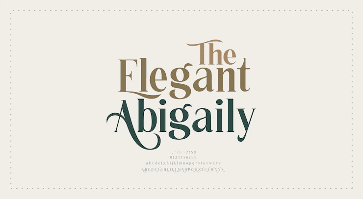 The Elegant font